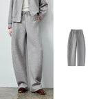 Drawstring Curved-Leg Pants