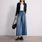 Cropped Wide-Leg Jeans