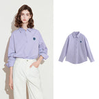Floral-Motif Button-Front Shirt