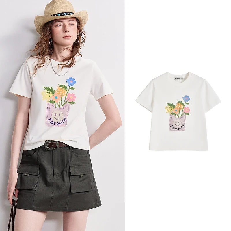 Flower-Bouquet Graphic Tee