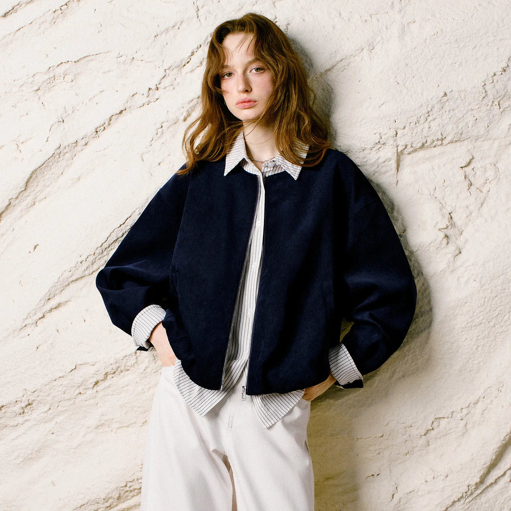 Layered-Look Zip Jacket