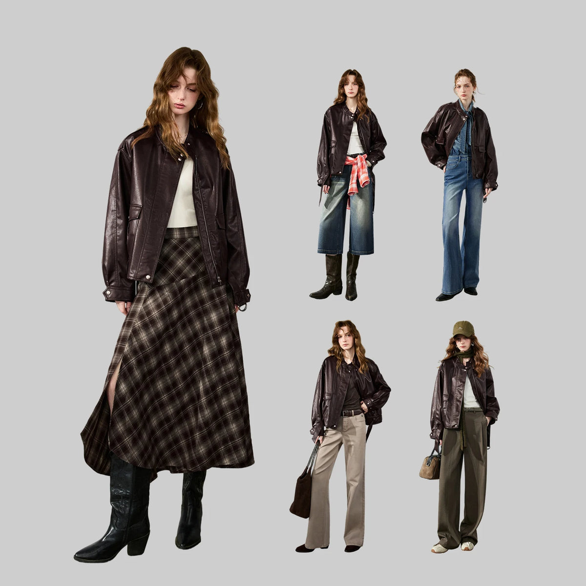 Stand-Collar Pocket Jacket