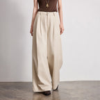 Pleated Wide-Leg Pants