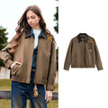Floral-Motif Zip Jacket