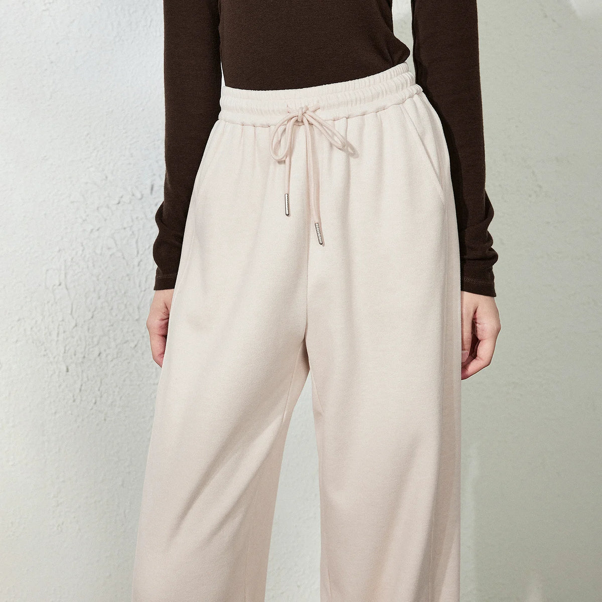 Drawstring Cuffed Jogger Pants