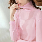 Long-Sleeve Turtleneck Top
