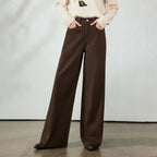 Seamed Wide-Leg Pants