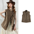Drawstring Utility Waistcoat