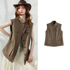 Drawstring Utility Waistcoat