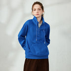 High-Neck Half-Zip Sweatshirt