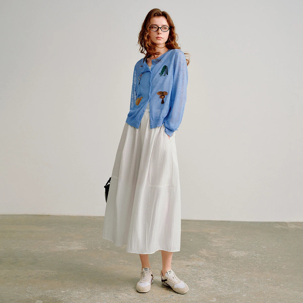 Pleated Wide-Leg Culottes