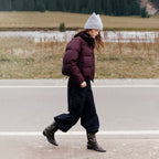Cropped Zip Puffer Jacket
