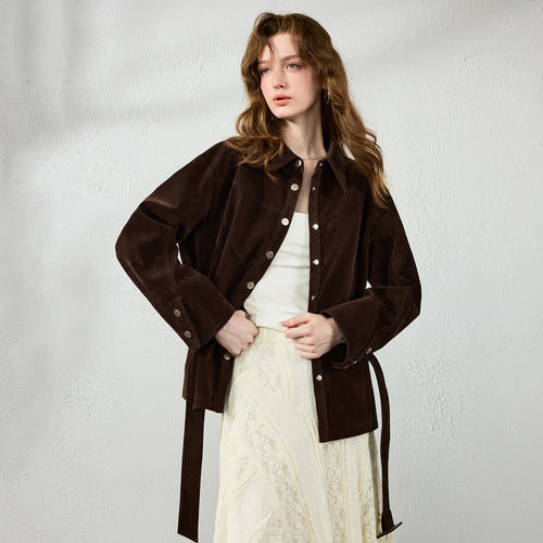 Belted Collared Jacket