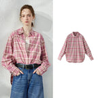 Plaid Long-Sleeve Button-Up Shirt