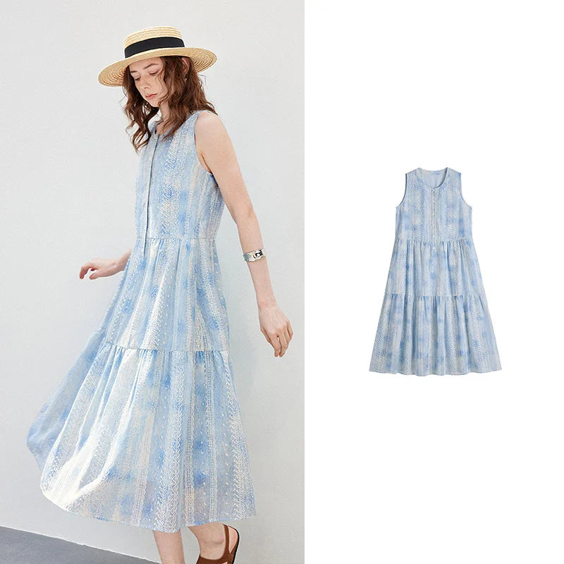 Floral Tiered Midi Dress