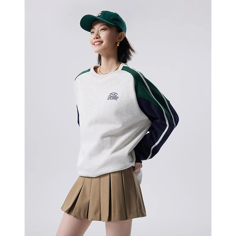 Colorblock Raglan Crewneck Sweatshirt