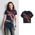 Starfish-Print Ribbed Tee
