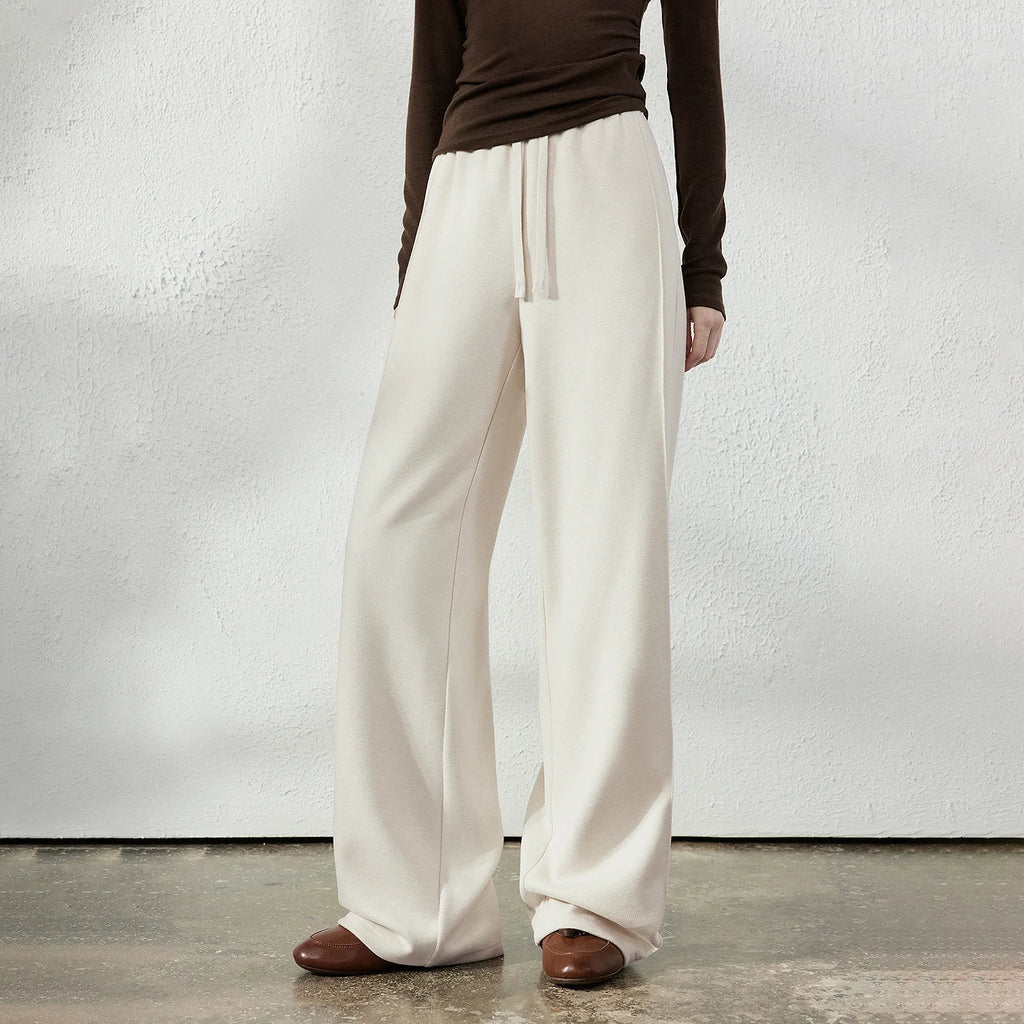 Drawstring Wide-Leg Pants