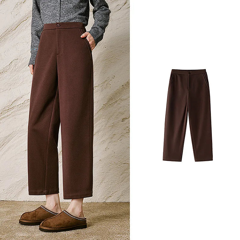 Cropped Straight-Leg Pants