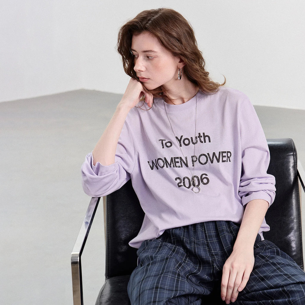 Slogan Long-Sleeve Tee