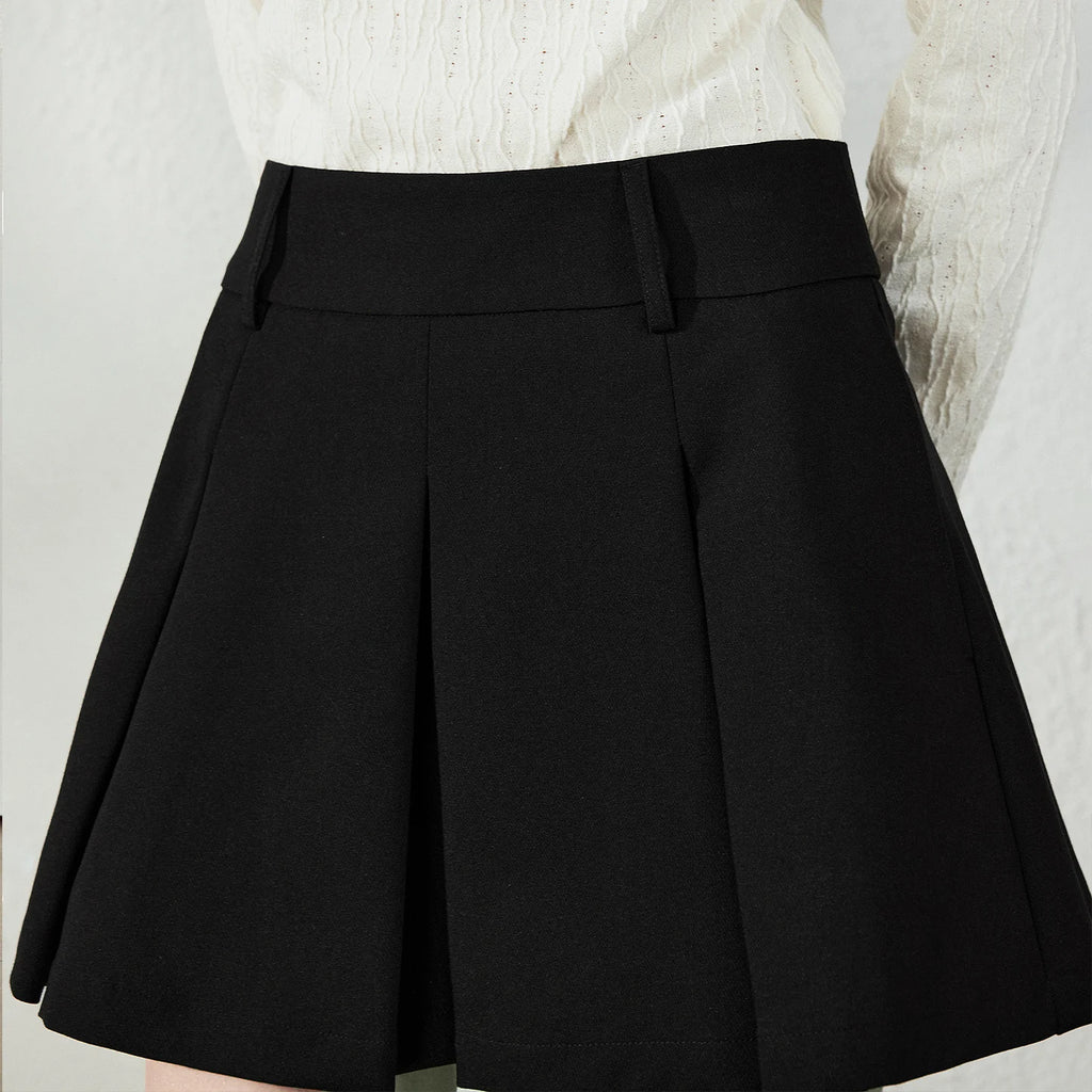 Pleated Mini Skirt