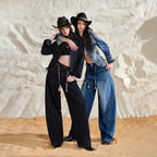 Curved-Leg Jeans