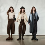 Pleated Cropped Barrel-Leg Pants