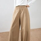 Seam-Detail Barrel-Leg Pants