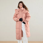 Flap-Pocket Longline Puffer Coat