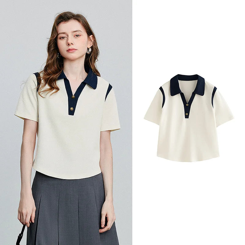 Colorblock Polo Tee