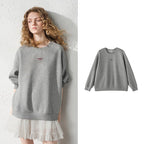 Minimal Graphic Crewneck Sweatshirt