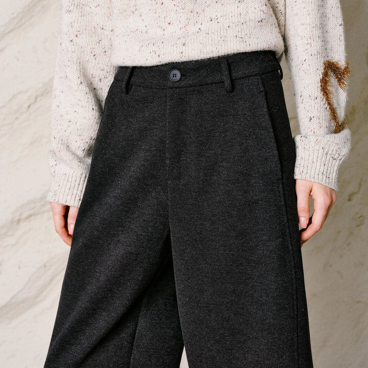 Cropped Wide-Leg Pants
