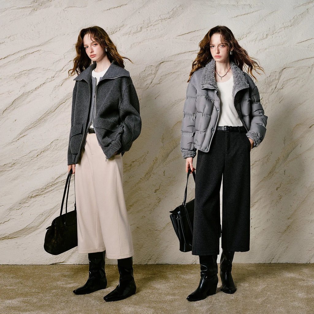 Cropped Wide-Leg Pants
