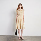 Sleeveless Button-Front Midi Dress