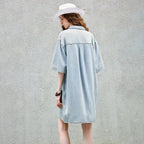 Denim Polo Mini Dress