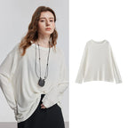 Relaxed Long-Sleeve Crewneck Tee