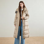 Long Hooded Puffer Coat