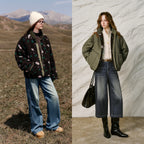 Contrast-Trim Padded Jacket
