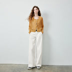 Openwork Button-Up Cardigan