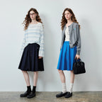 Button-Front A-Line Skirt