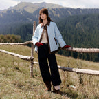 Quilted Contrast-Trim Shirt Jacket