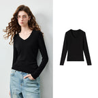 V-Neck Long-Sleeve Tee