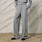 Zip Hoodie and Wide-Leg Pants Set