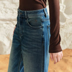 Straight-Leg Washed Jeans