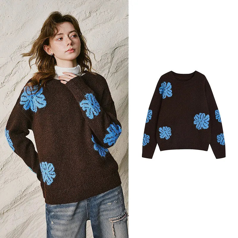 Floral Crewneck Sweater