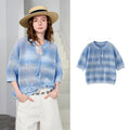 Tie-Neck Open-Knit Top