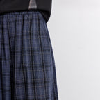 Plaid Wide-Leg Pants