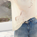 Horse-Print Long-Sleeve Tee