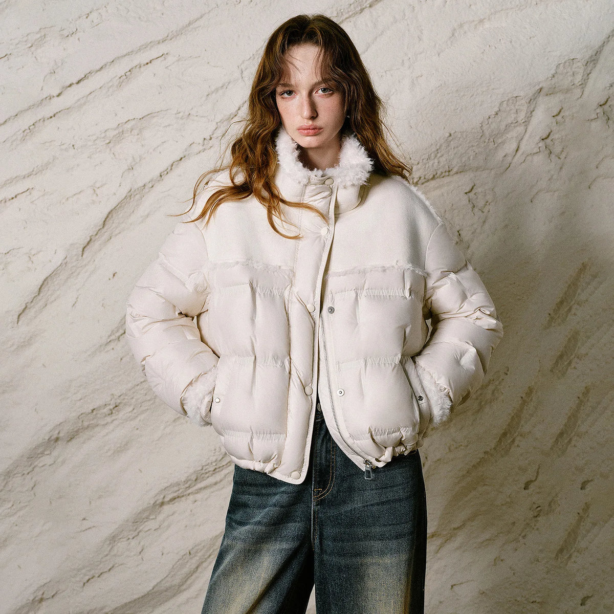 Paneled Puffer Jacket