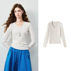 V-Neck Long-Sleeve Tee